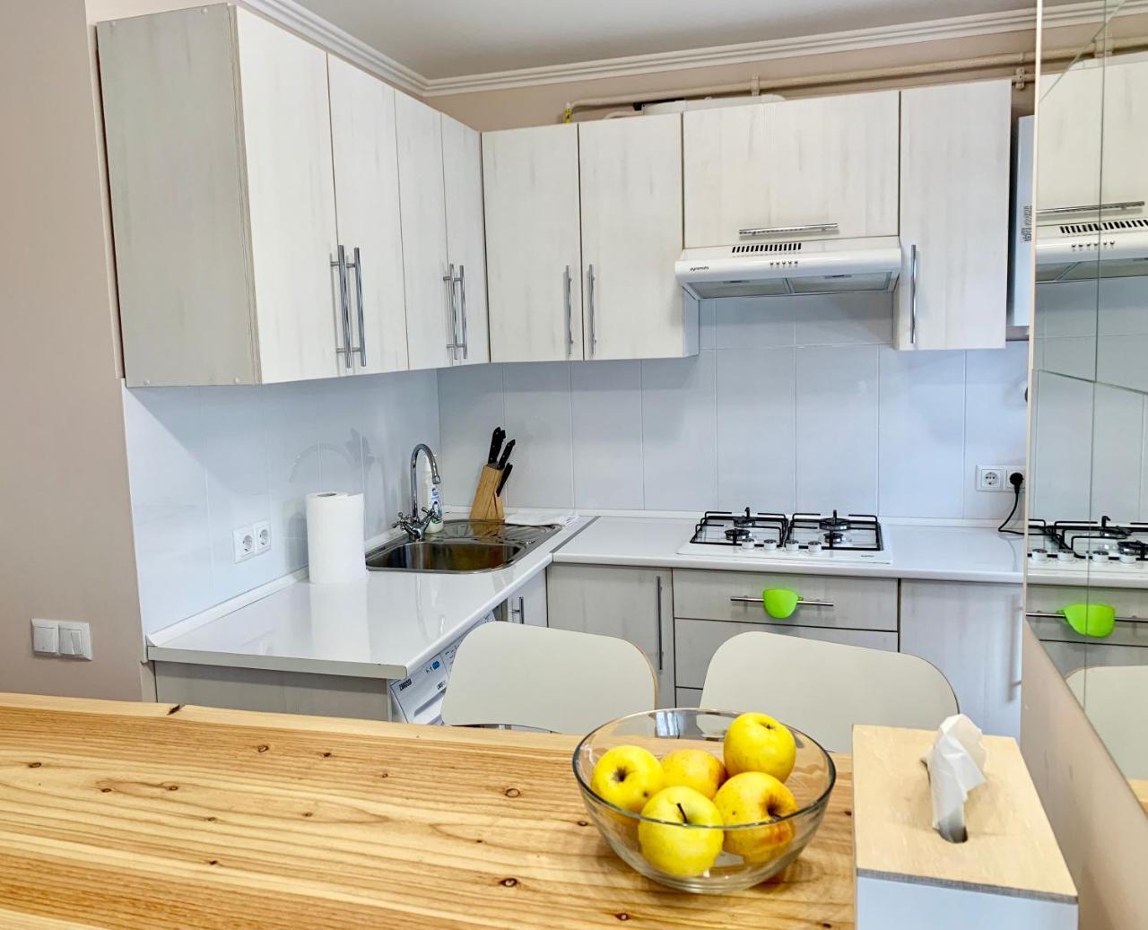 Apartment Privokzalnaya Square İvano-Frankivsk Dış mekan fotoğraf
